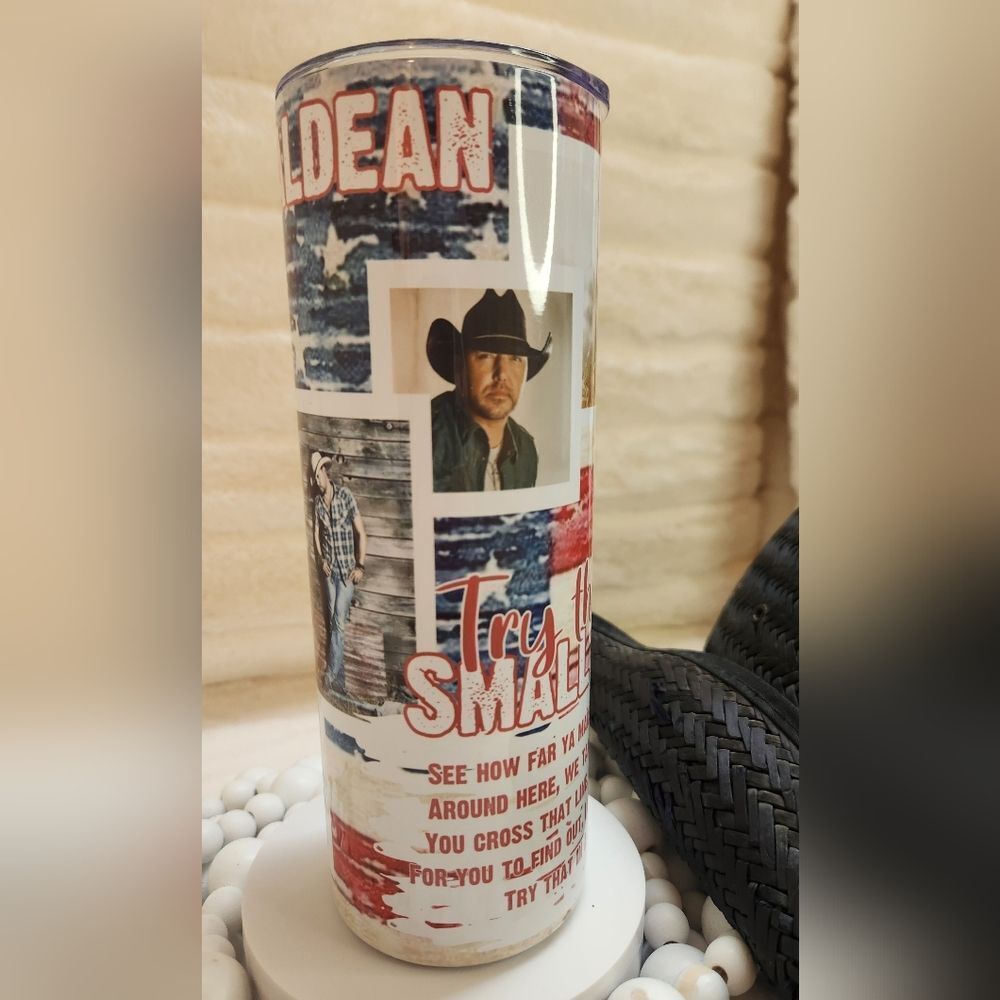 Jason Aldean Tumbler with Straw - Picture 4 of 8